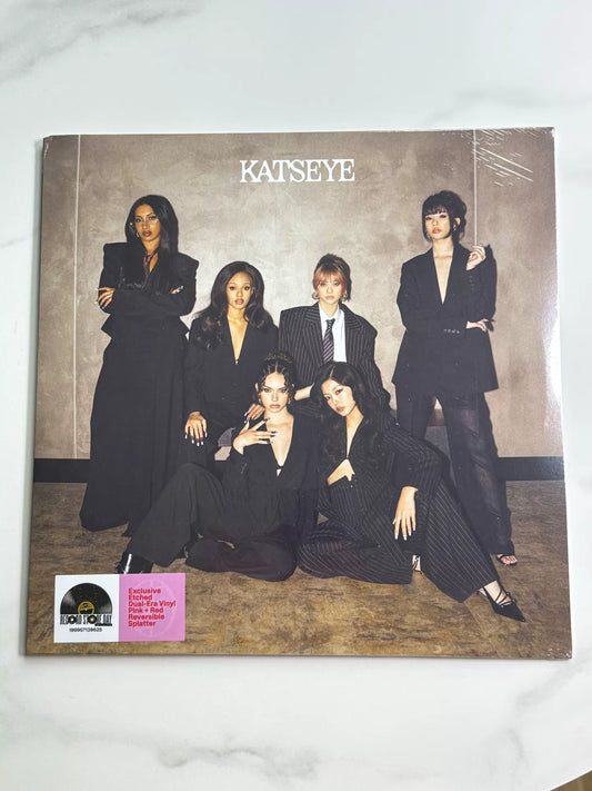 KATSEYE – Touch / Gabriela RSD Pink-Red Splatter Vinyl — front view