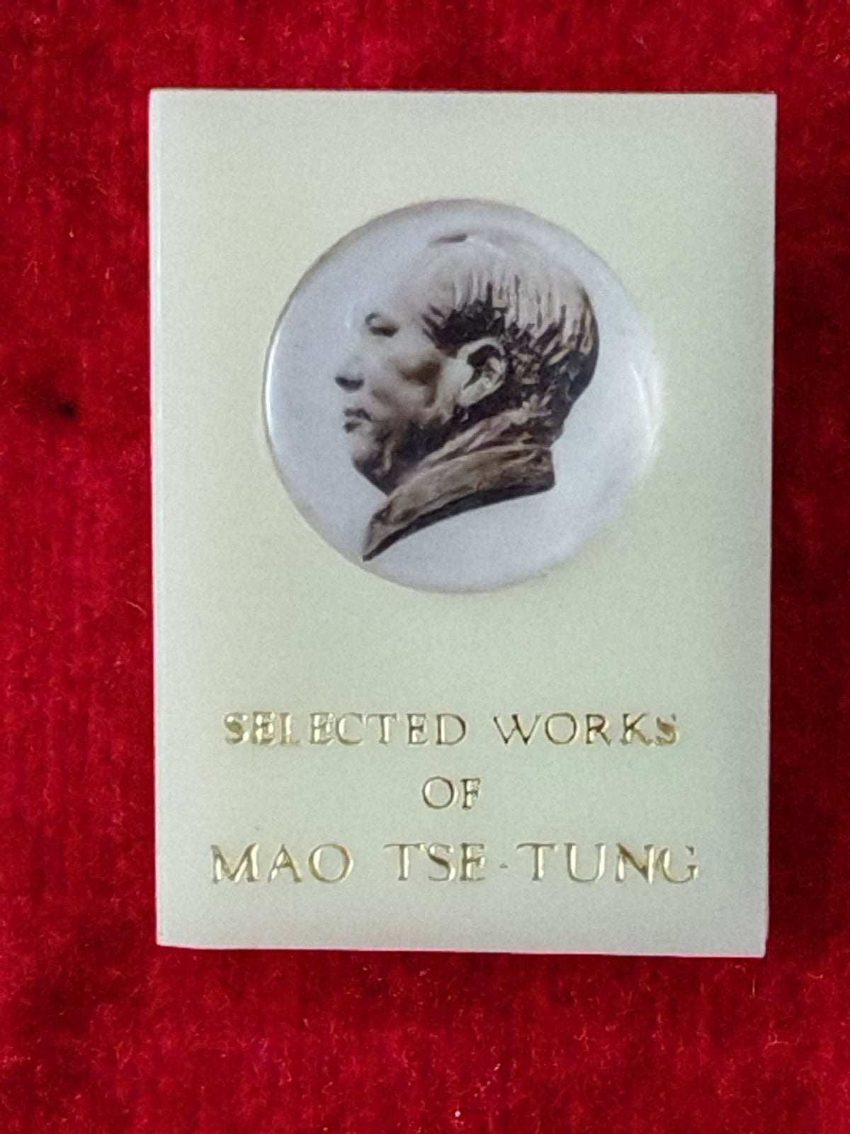Selected Works of Mao Book-Shaped Acrylic Pin Badge, 2.9 cm – photo 1