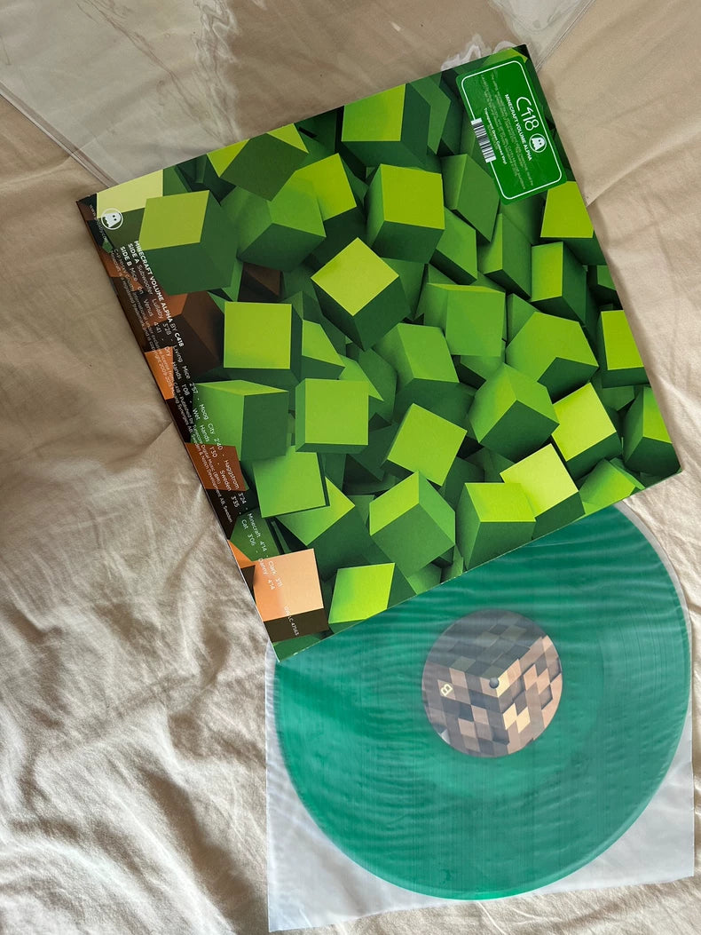 C418 – Minecraft Volume Alpha – Green Vinyl LP – actual product photo 2