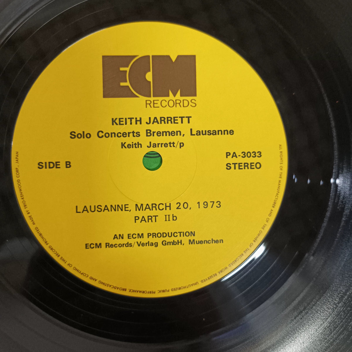 Keith Jarrett – Solo Concerts: Bremen / Lausanne Japanese 3LP Box Set — original seller image 3