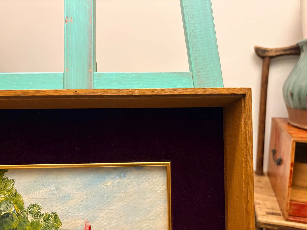 Lake Biwa Sailboats – Framed Painting