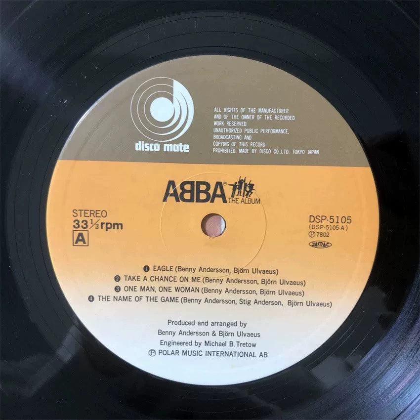 ABBA – The Album – Japanese Vinyl LP – actual copy