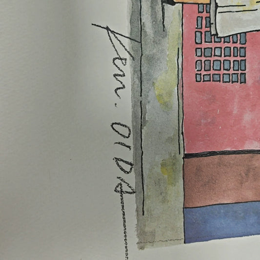 Kenichi Oida – Showwindow and Madam – Framed Print