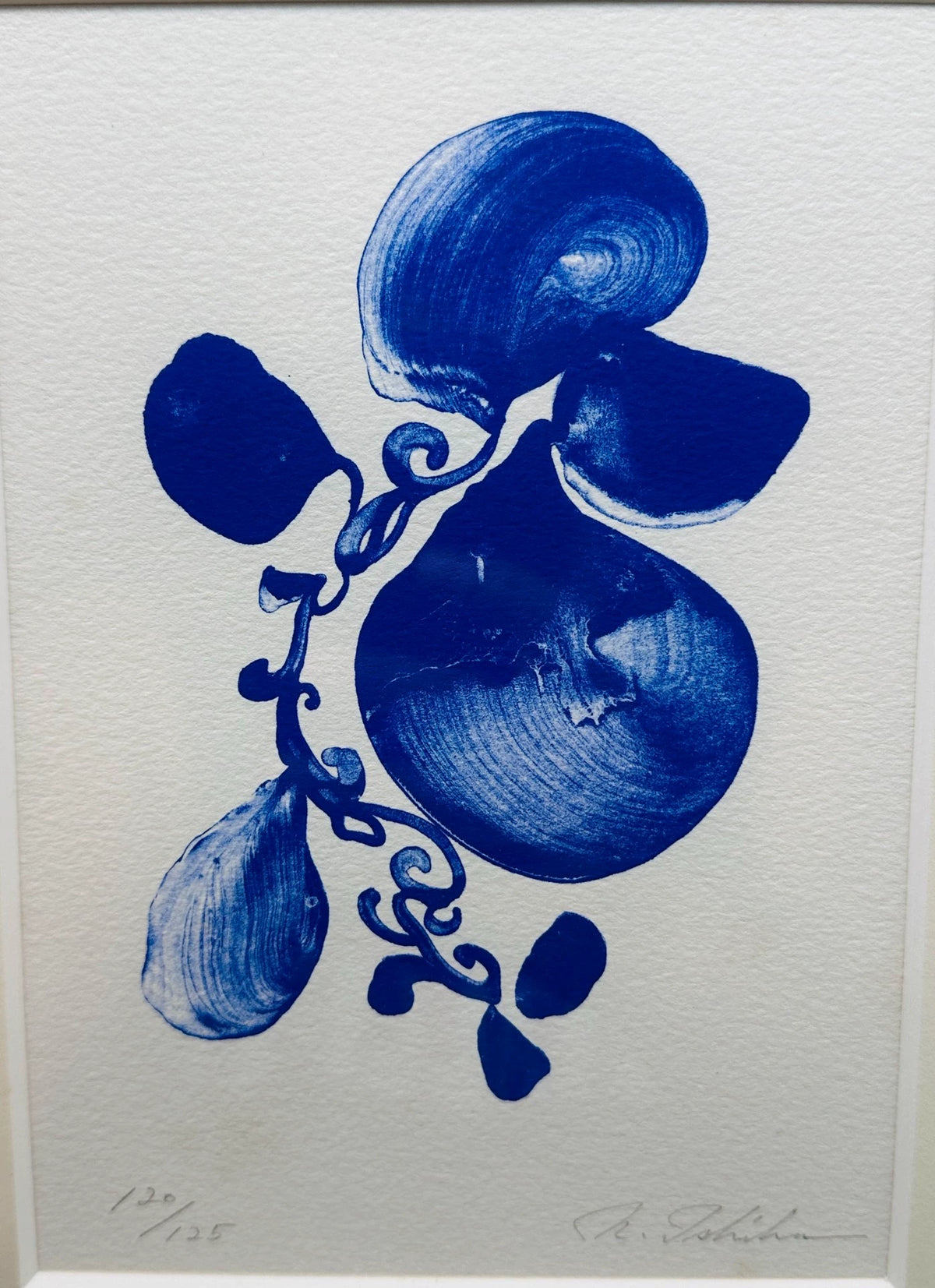 Blue Orchid – Numbered Framed Print 120/125 – actual item photograph 2