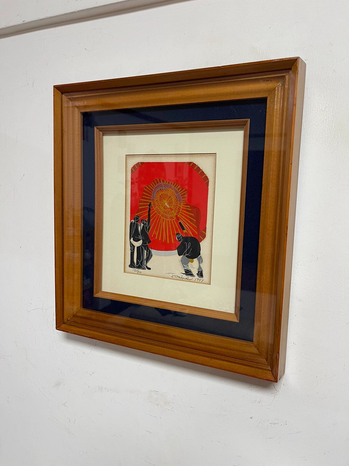 Festival Lantern – Signed Numbered Japanese Print, 1997 – detail 6