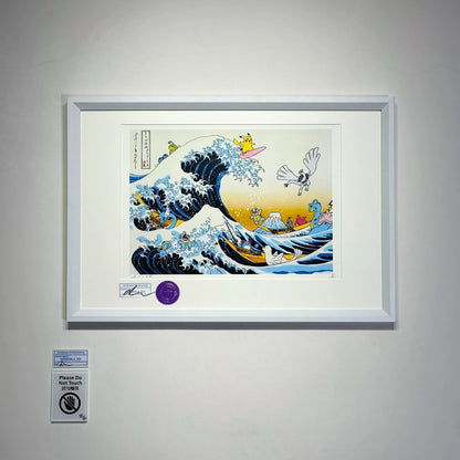 S5h – Great Wave × Pokémon – Signed Framed Print