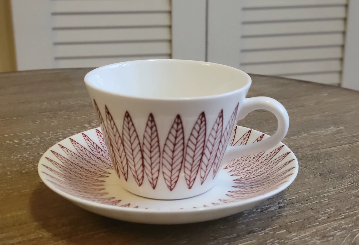 Gustavsberg Red Willow – Cup and Saucer — product detail 2