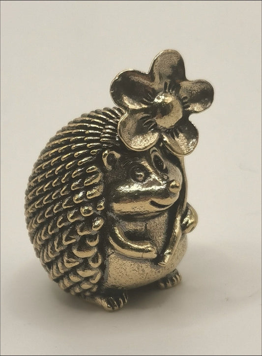 Miniature Brass Hedgehog Ornament 1