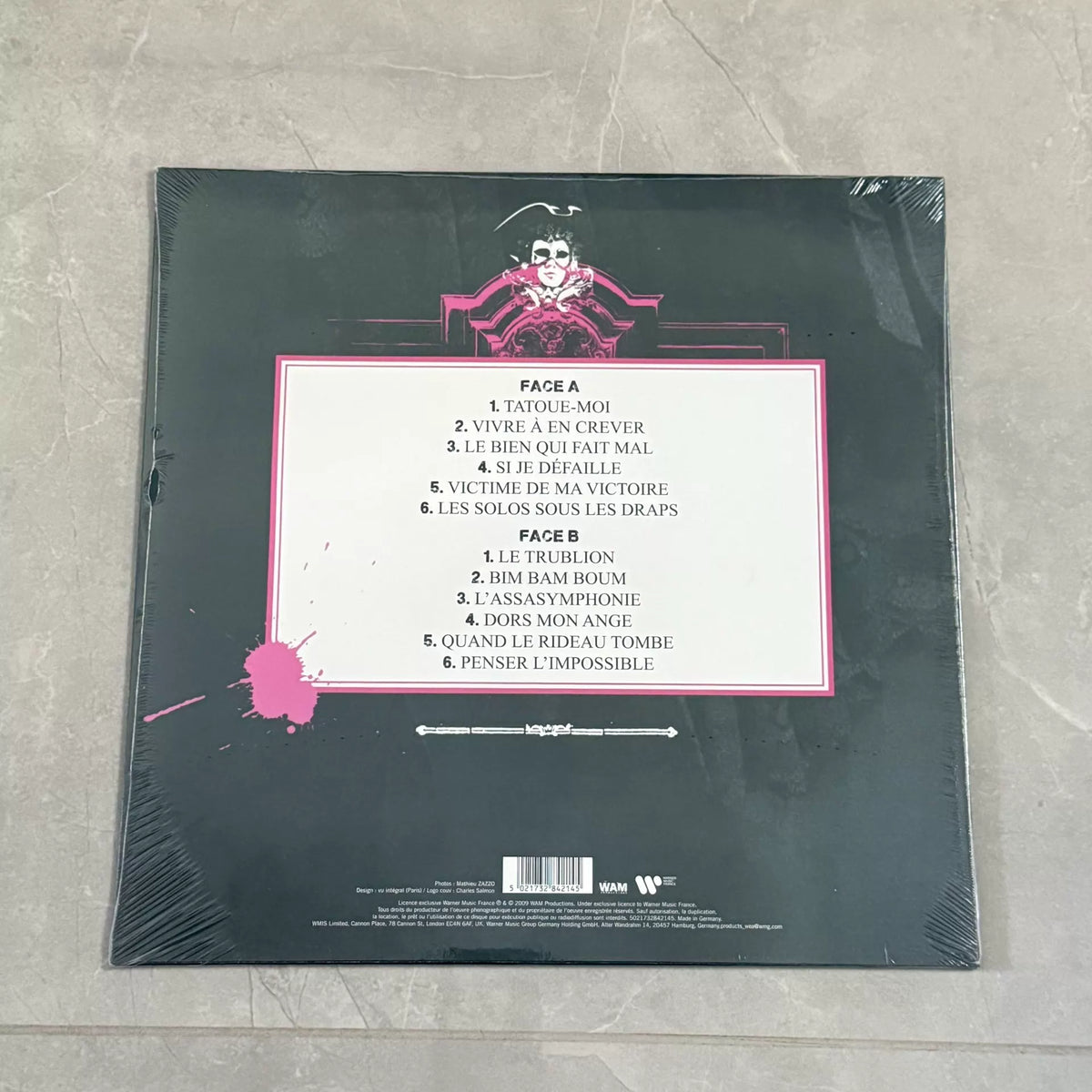 Mozart, L’Opéra Rock – Sealed Vinyl LP – detail 2