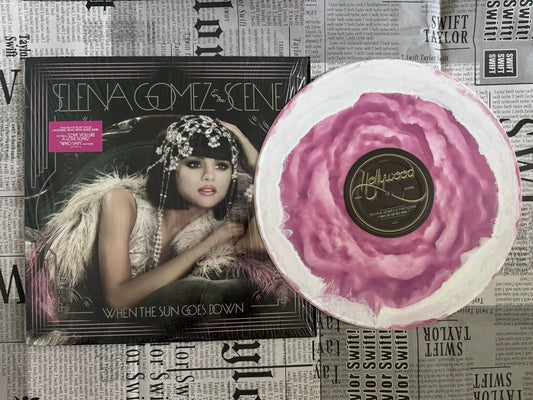 Selena Gomez & The Scene – When the Sun Goes Down – Lavender & White Swirl Vinyl