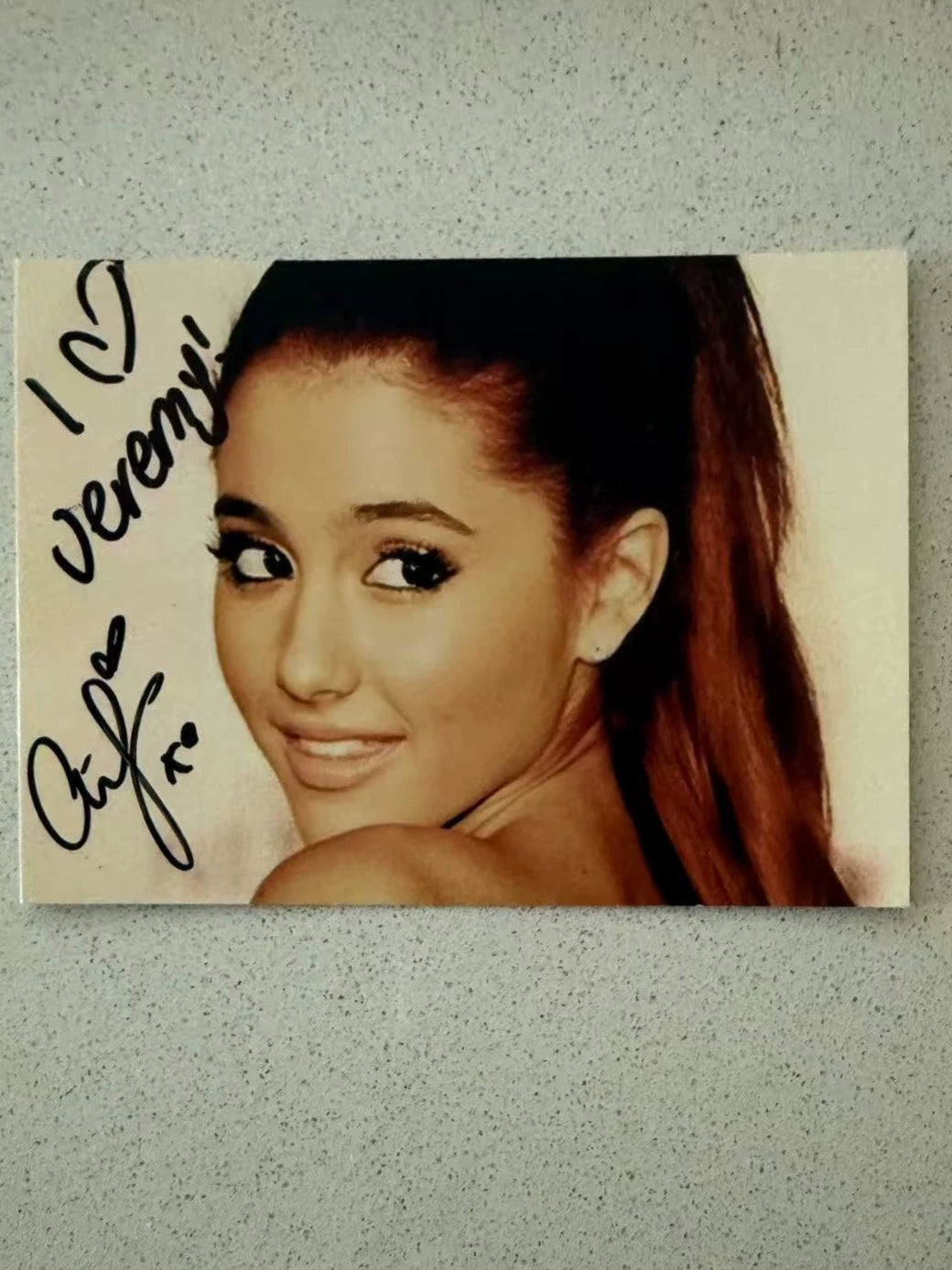 Ariana Grande – Early Personalized Signed Postcard