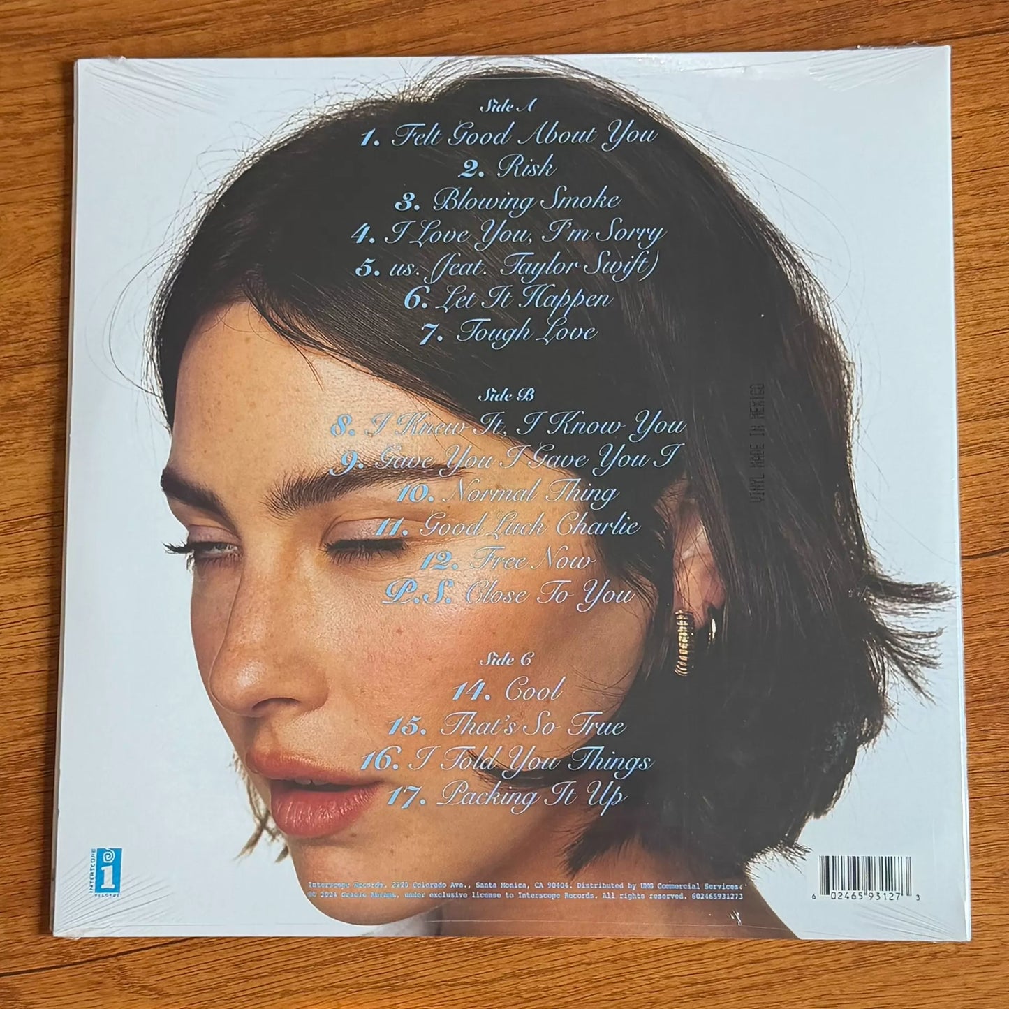 Gracie Abrams – The Secret of Us Deluxe Blue Etched Vinyl 2LP