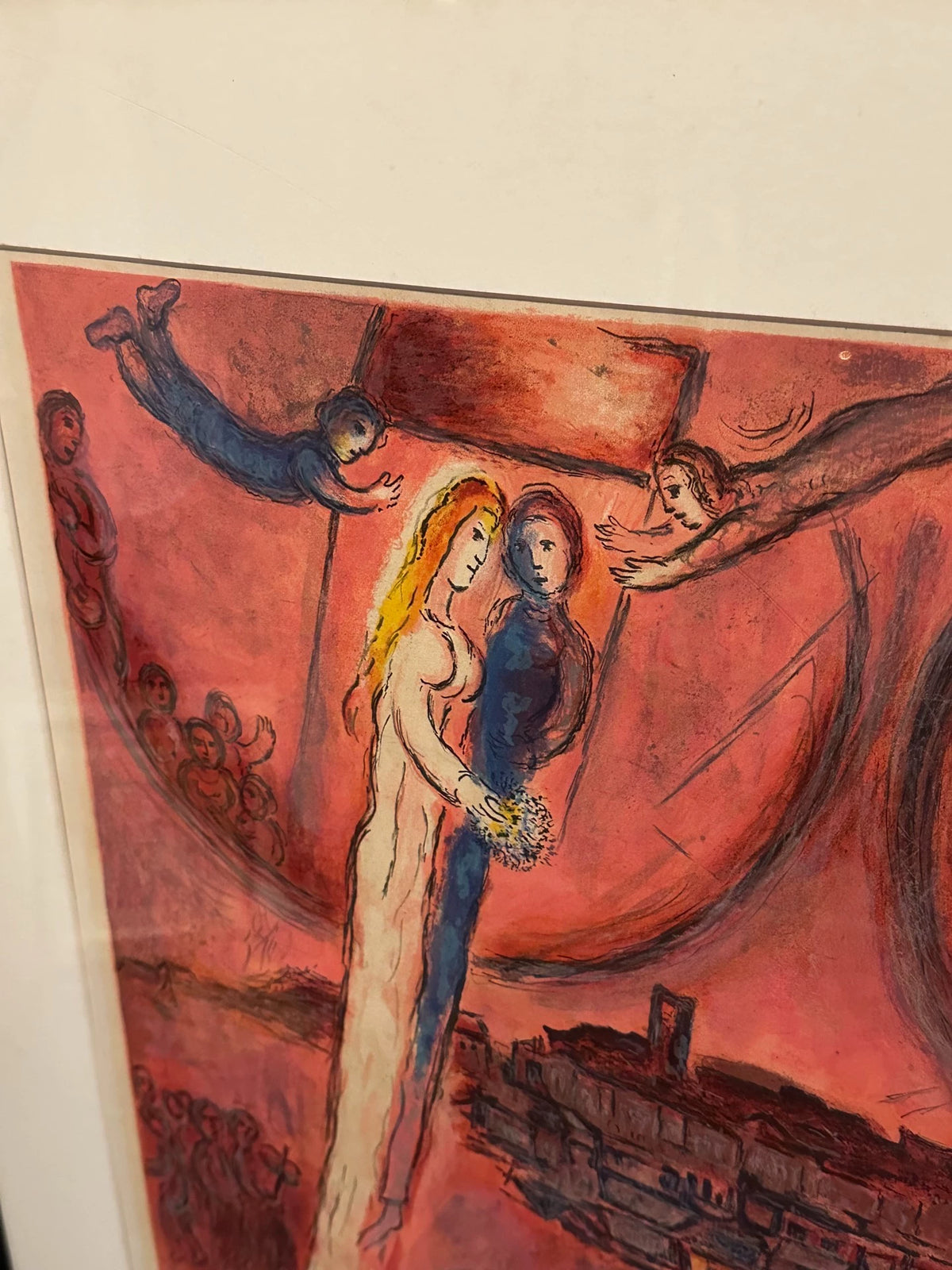 Marc Chagall – Le Cantique des Cantiques, Framed Exhibition Poster – actual item photograph 3
