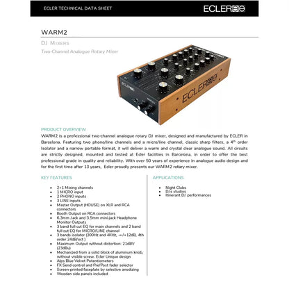 Ecler WARM2 Rotary Analog DJ Mixer – image 8