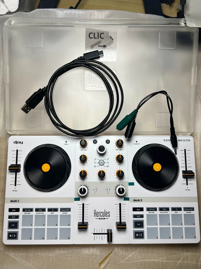 Hercules DJControl Mix Ultra – White DJ Controller, Open Box – detail 7