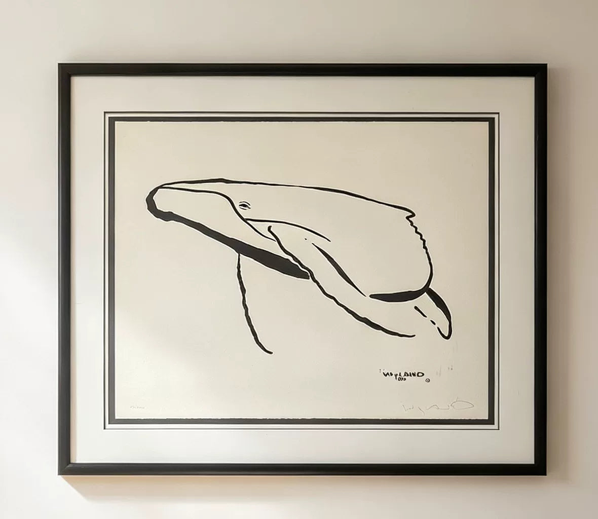 Robert Wyland – Brush Stroke: Humpback Whale Signed Lithograph 407/750 with COA — original seller image
