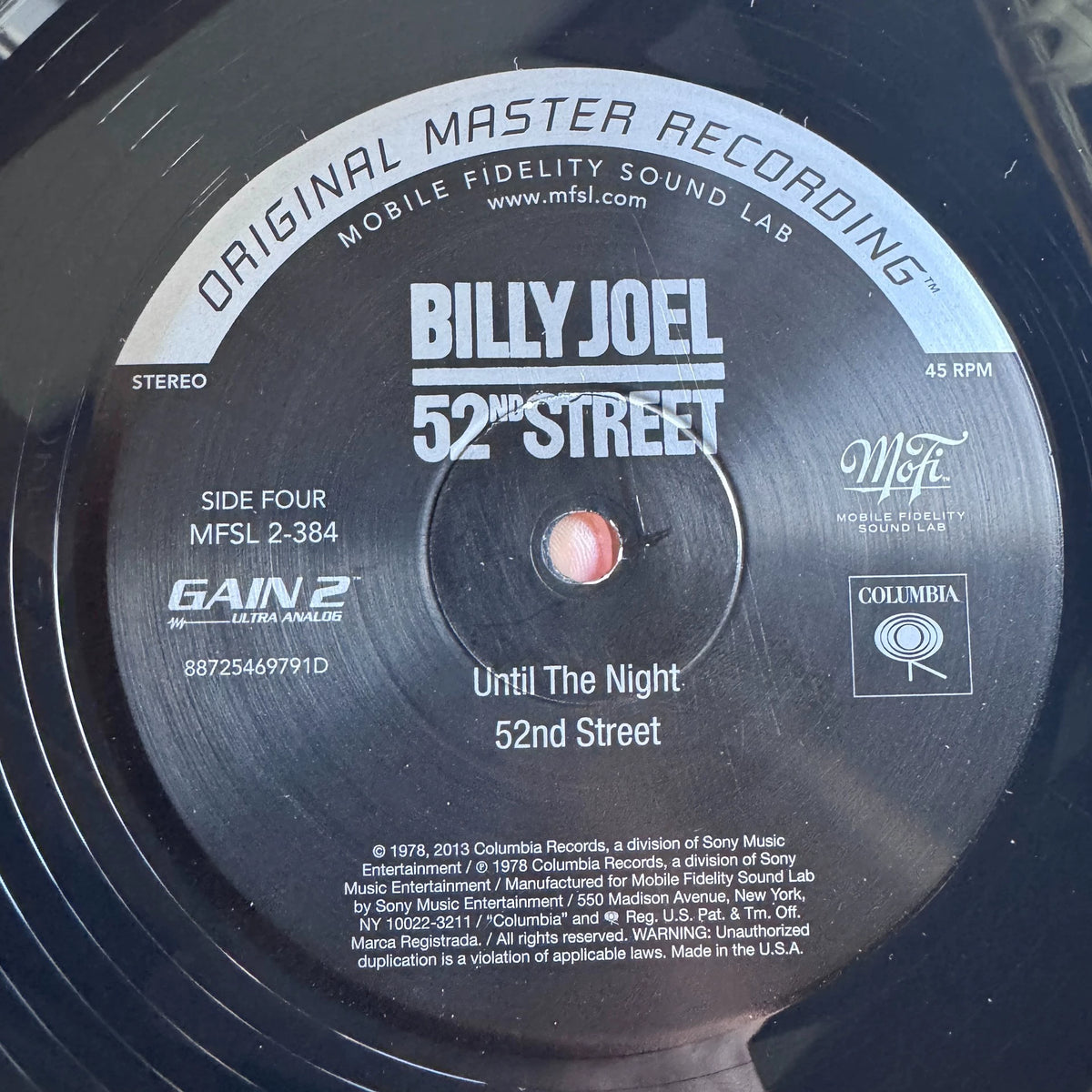 Billy Joel – 52nd Street – Mobile Fidelity 45RPM 2LP – detail 4