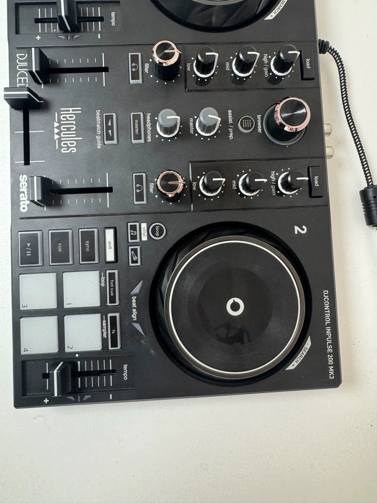 Hercules DJControl Inpulse 200 MK2 – Boxed DJ Controller – actual item photograph 5