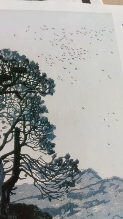 Wu Huan – Hunt – Color Woodcut — product detail 3