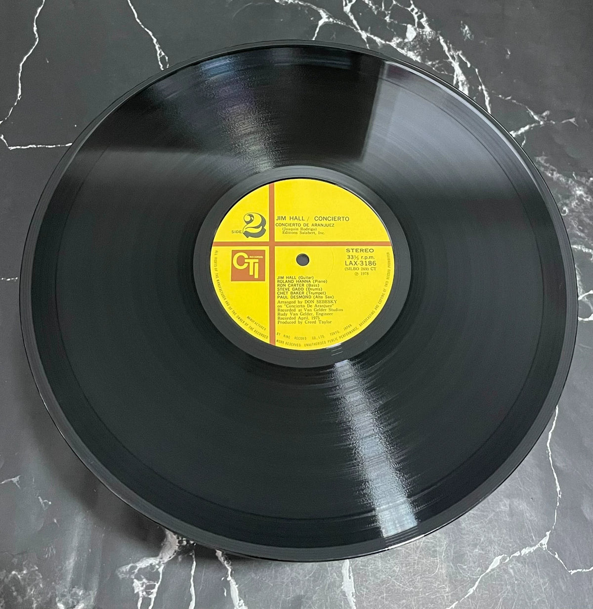 Jim Hall – Concierto – Japanese LP – actual item photograph 4