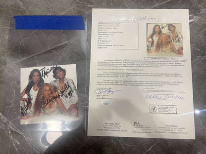 Beyoncé – Signed Group Photograph with JSA Certificate