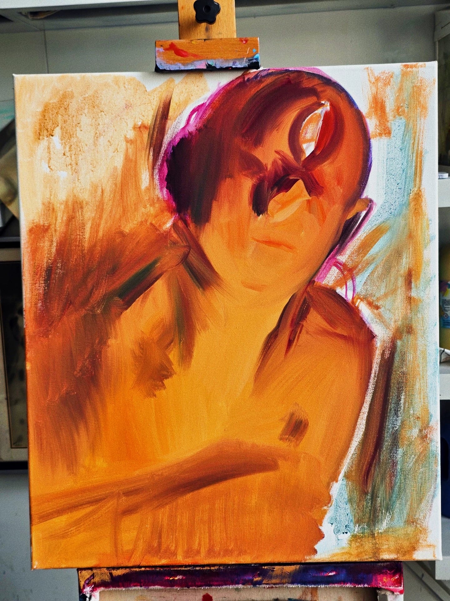 The Odyssey – Cyclops Original Oil Painting 50 × 60 cm