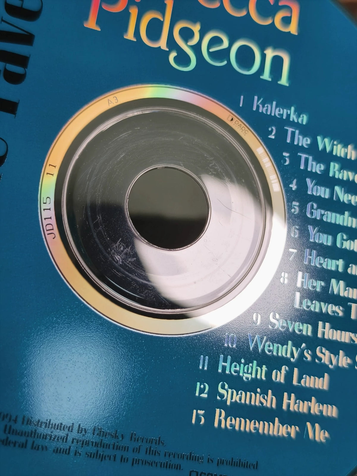 Rebecca Pidgeon – The Raven Austrian Audiophile CD — product detail 5