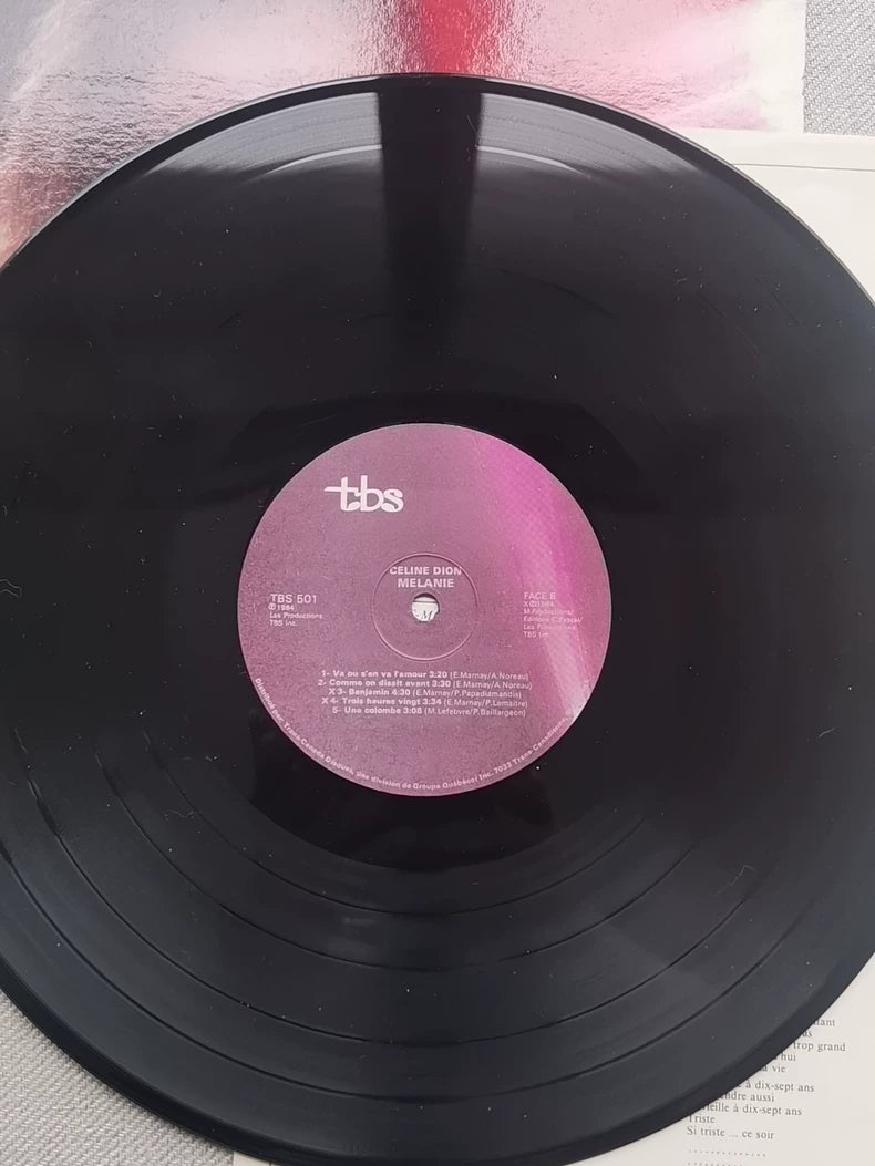 Celine Dion – Mélanie – Canadian First Pressing Vinyl LP (1984) – actual product photo 4