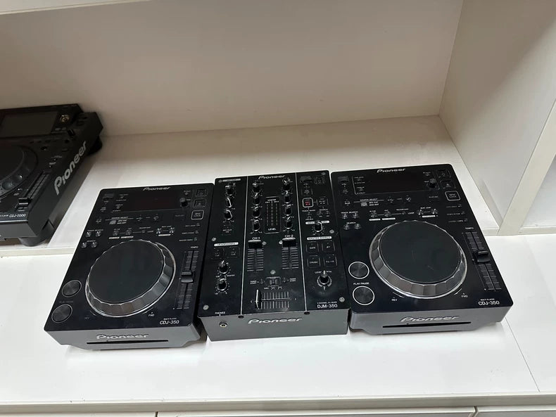 Pioneer DJM-350 Mixer and Two CDJ-350 Players – DJ System – source photograph 2