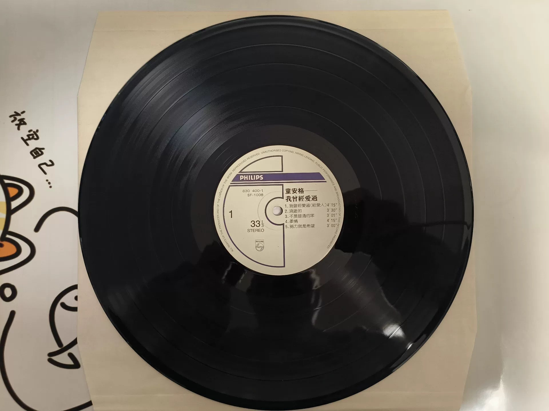 童安格 – 我曾經愛過 Taiwan Radio-Promo Vinyl