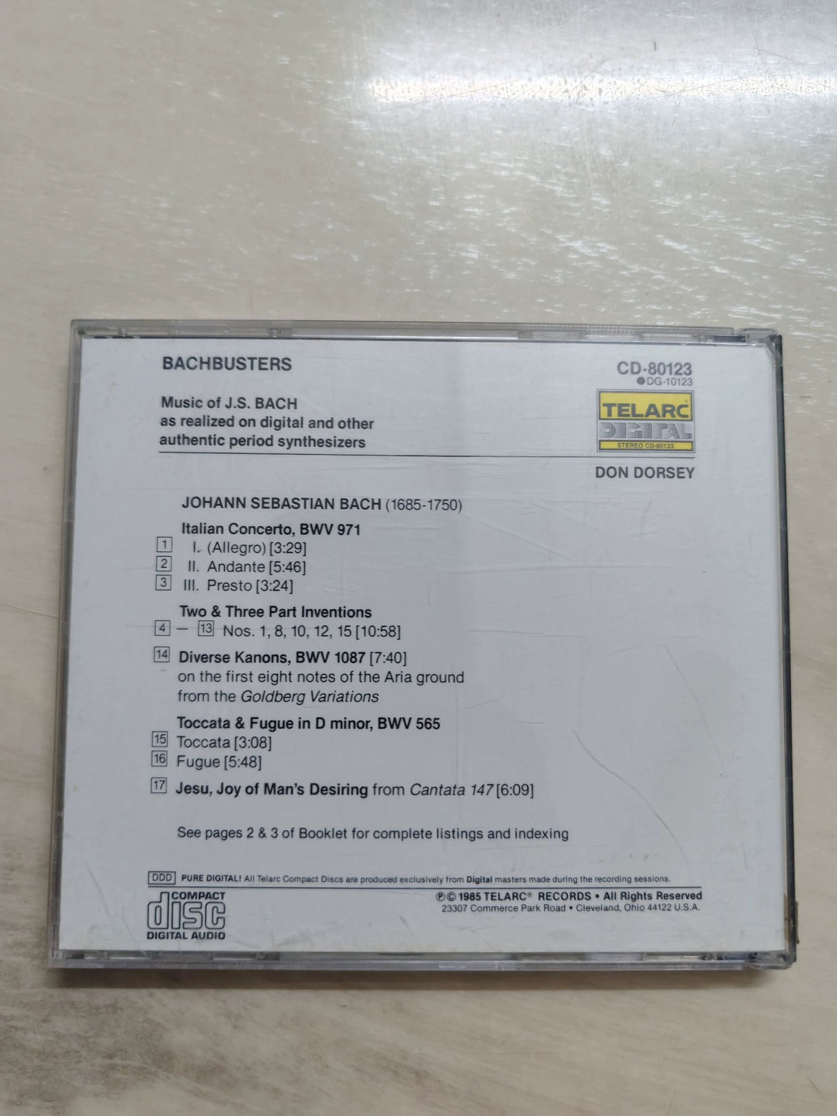 Don Dorsey – Bachbusters – Japanese-Pressed CD