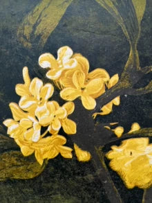 Bowen Botanical Series II — Framed Reduction Woodcut