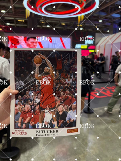 P. J. Tucker – 2026 NBA China Games Signed Poster