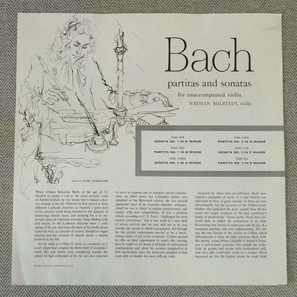 Nathan Milstein – Bach: Sonatas and Partitas for Solo Violin, Capitol US 3LP Box – photo 5