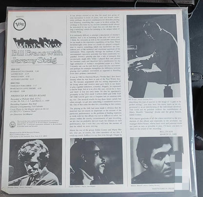 Bill Evans with Jeremy Steig – What’s New – Japanese LP – actual item photograph 2