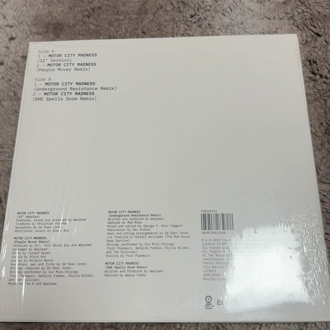 Waajeed – Motor City Madness (Remixes); actual item detail