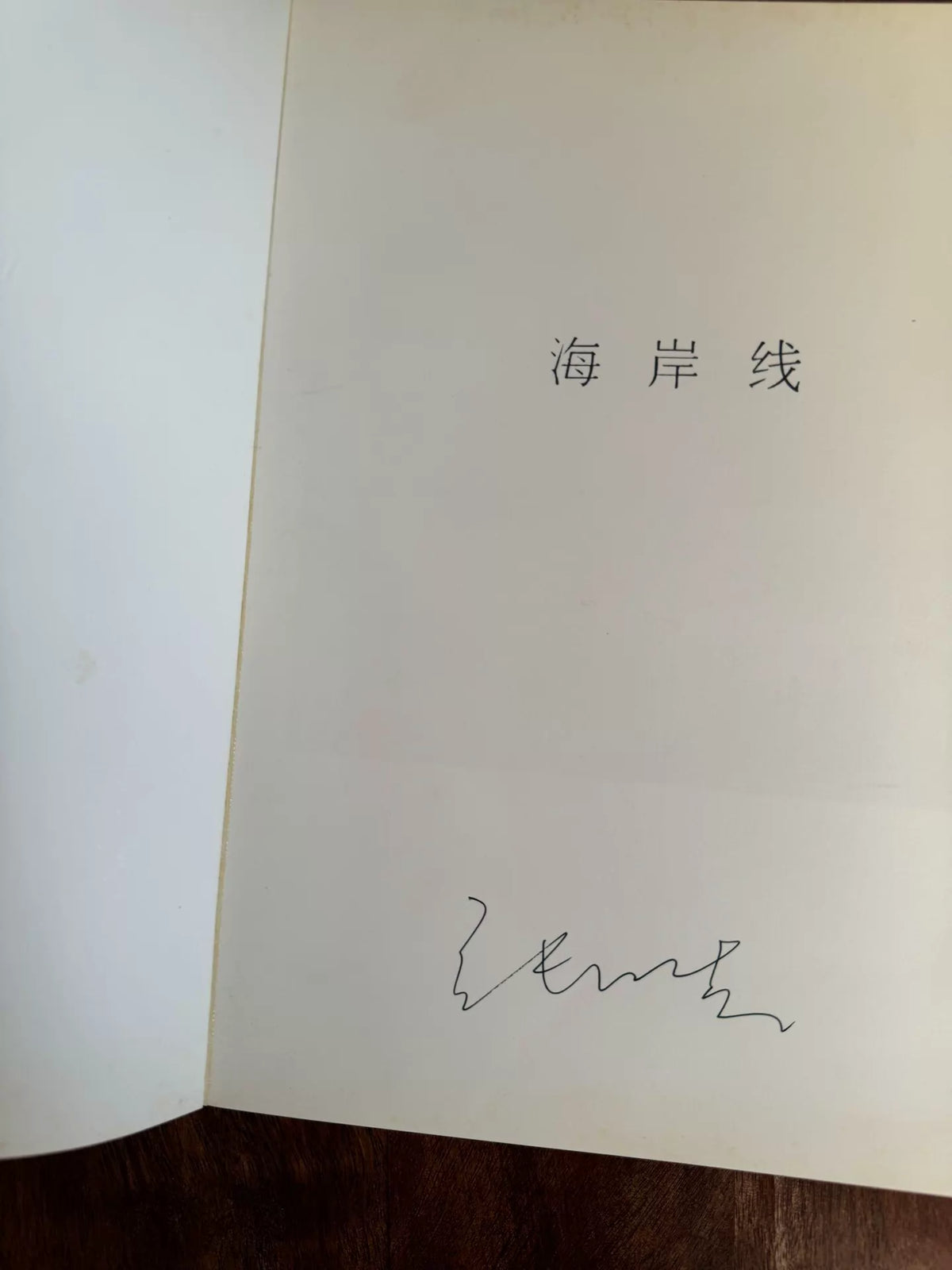 Zhang Xiao – Coastline Signed Limited Photo Book 284/600 — original seller image 3