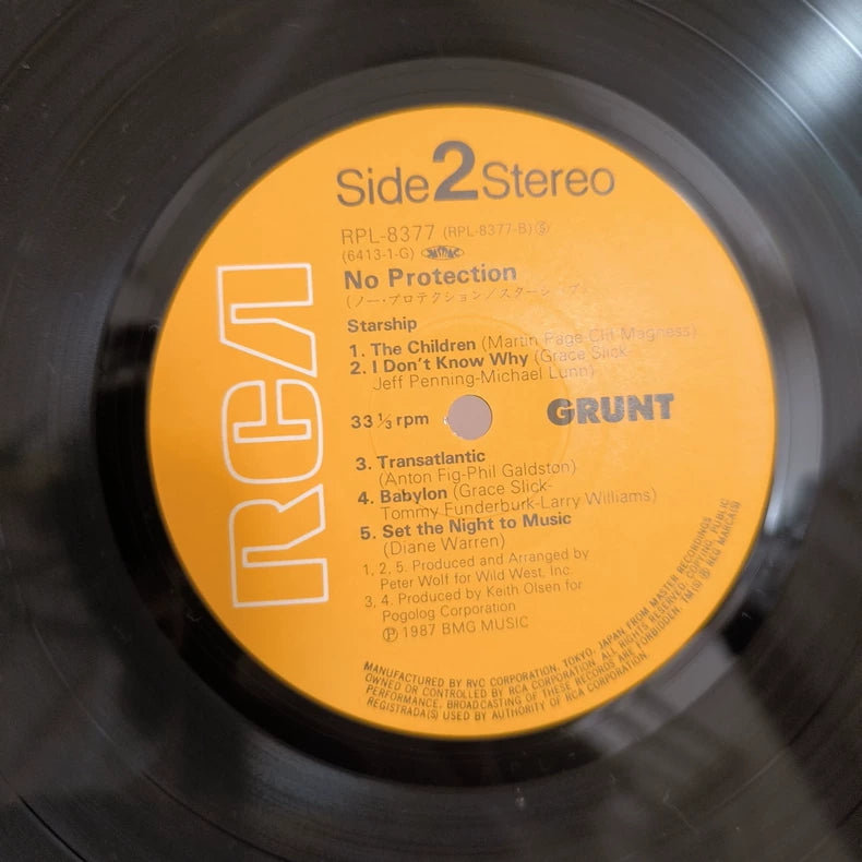 Starship – No Protection (1987 Japan LP with Poster)