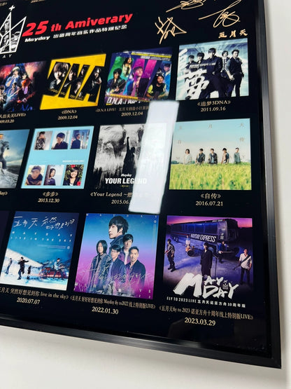 Mayday – 25th Anniversary Discography – Framed Collector Poster – actual item photograph 4