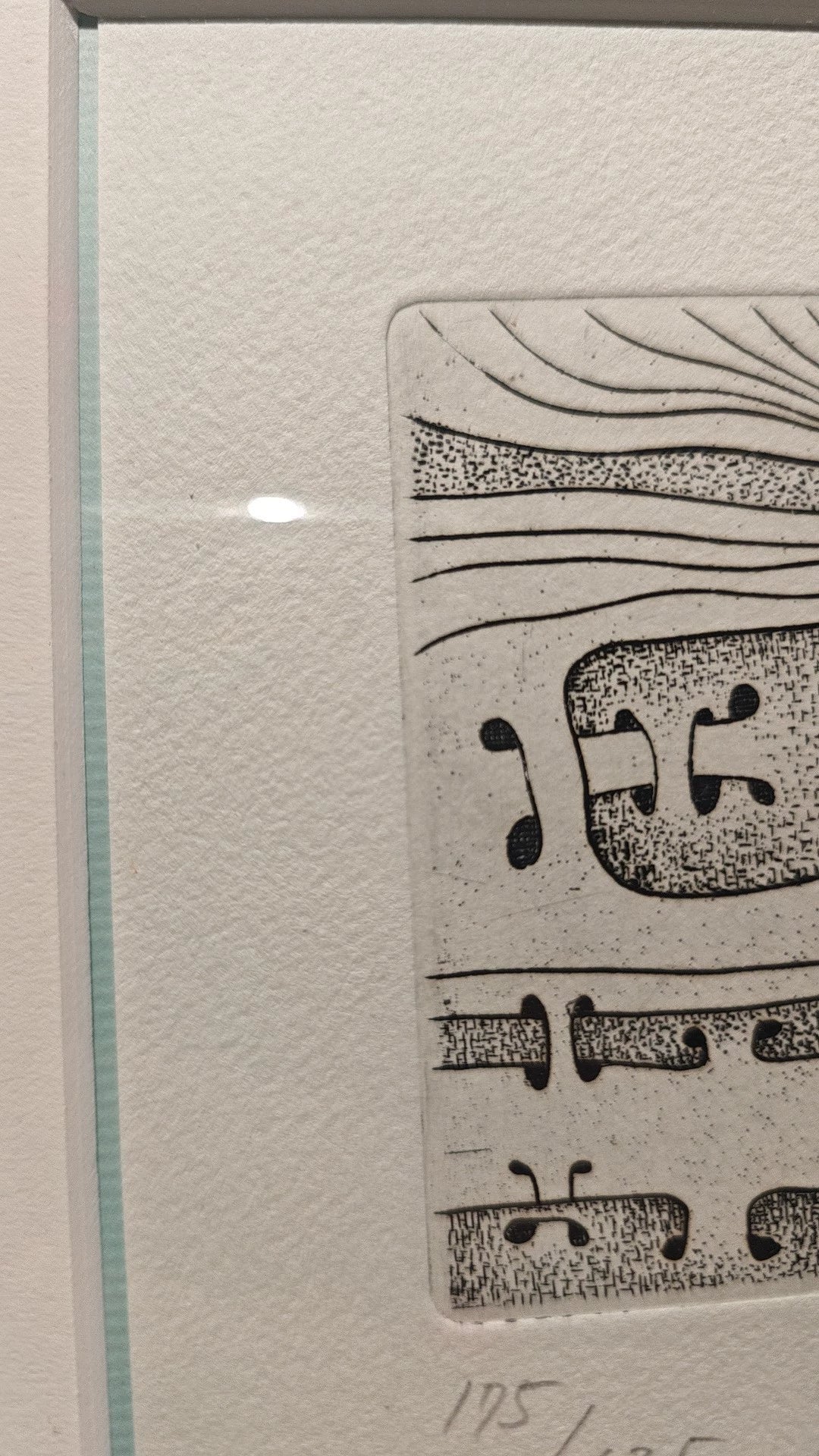 T. Kimura – Abstract Symbols – Signed Framed Print 175/625 – detail 5