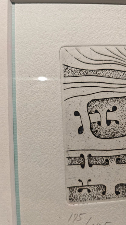 T. Kimura – Abstract Symbols – Signed Framed Print 175/625 – detail 5