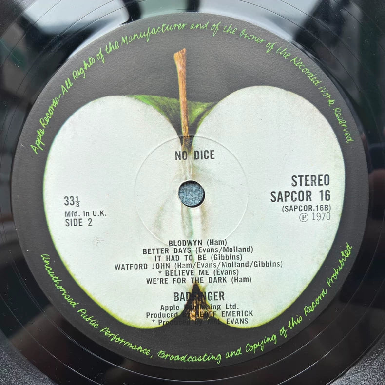 Badfinger – No Dice – 1970 UK First Press LP – SAPCOR 16