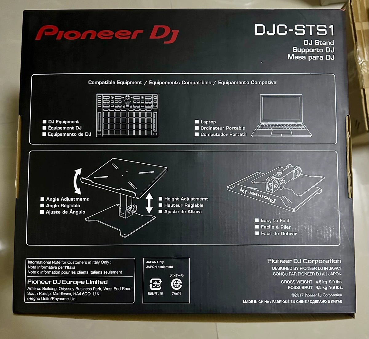 Pioneer DJ DJC-STS1 – Adjustable Equipment Stand, New Open Box – detail 5