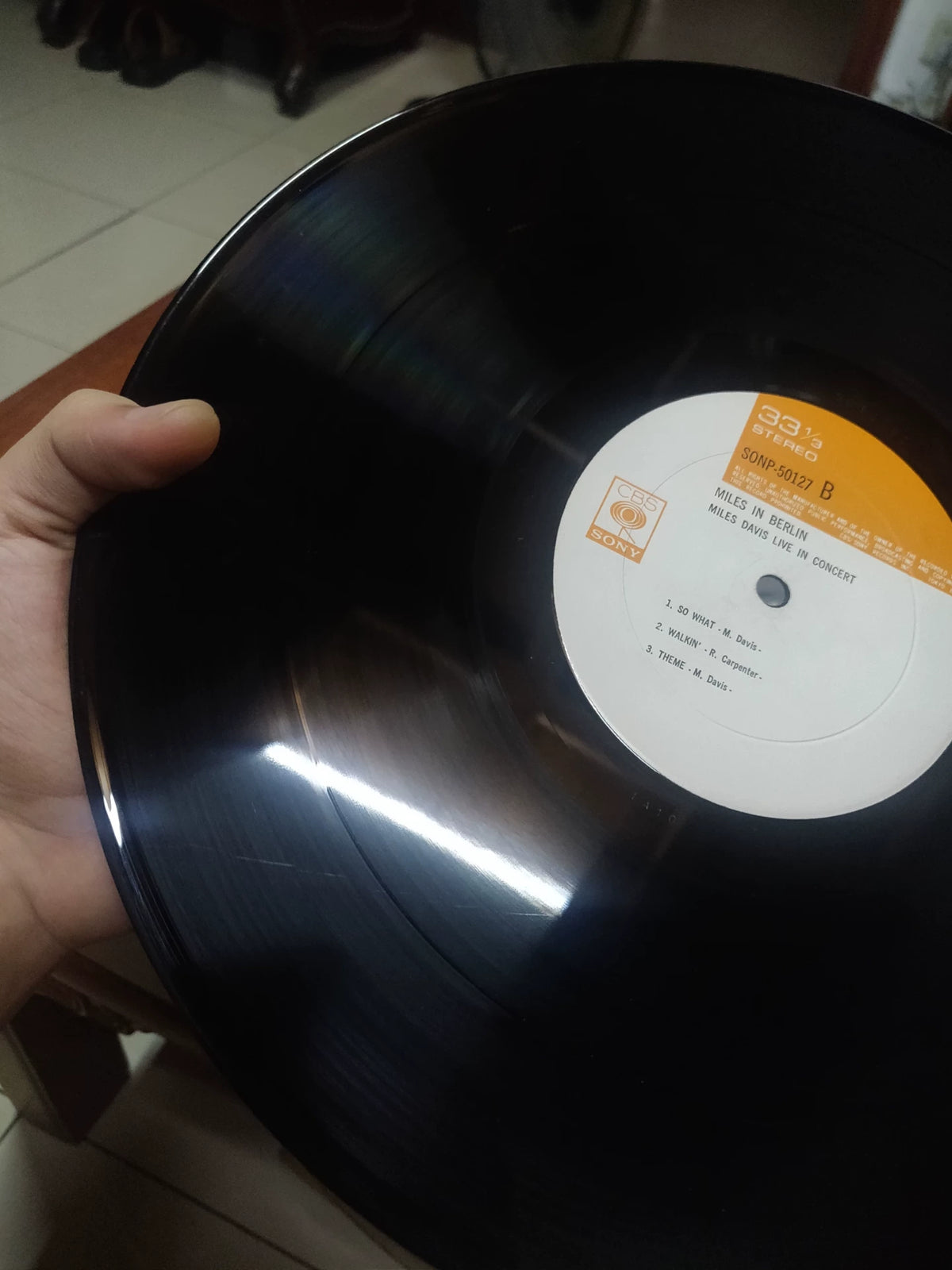 Miles Davis – Miles in Berlin – Japanese LP – actual item photograph 4