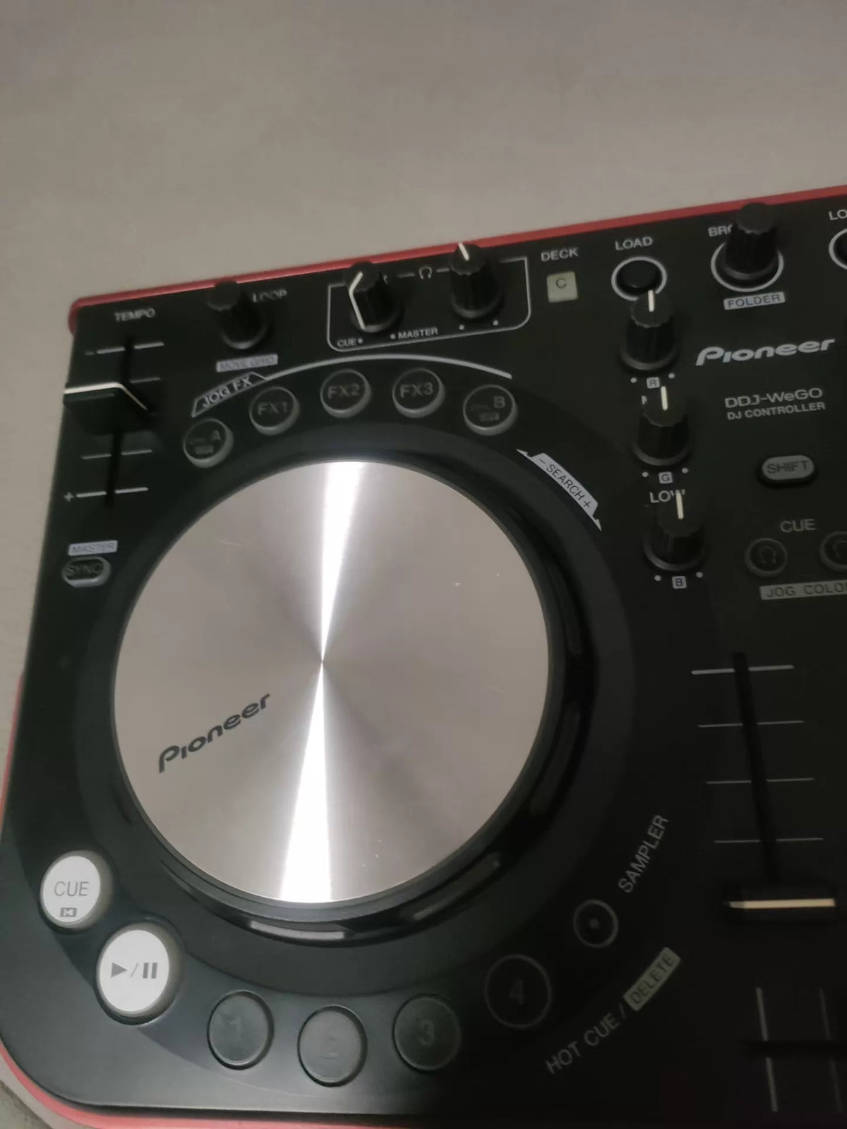 Pioneer DDJ-WeGO – Red DJ Controller – actual item photograph 4