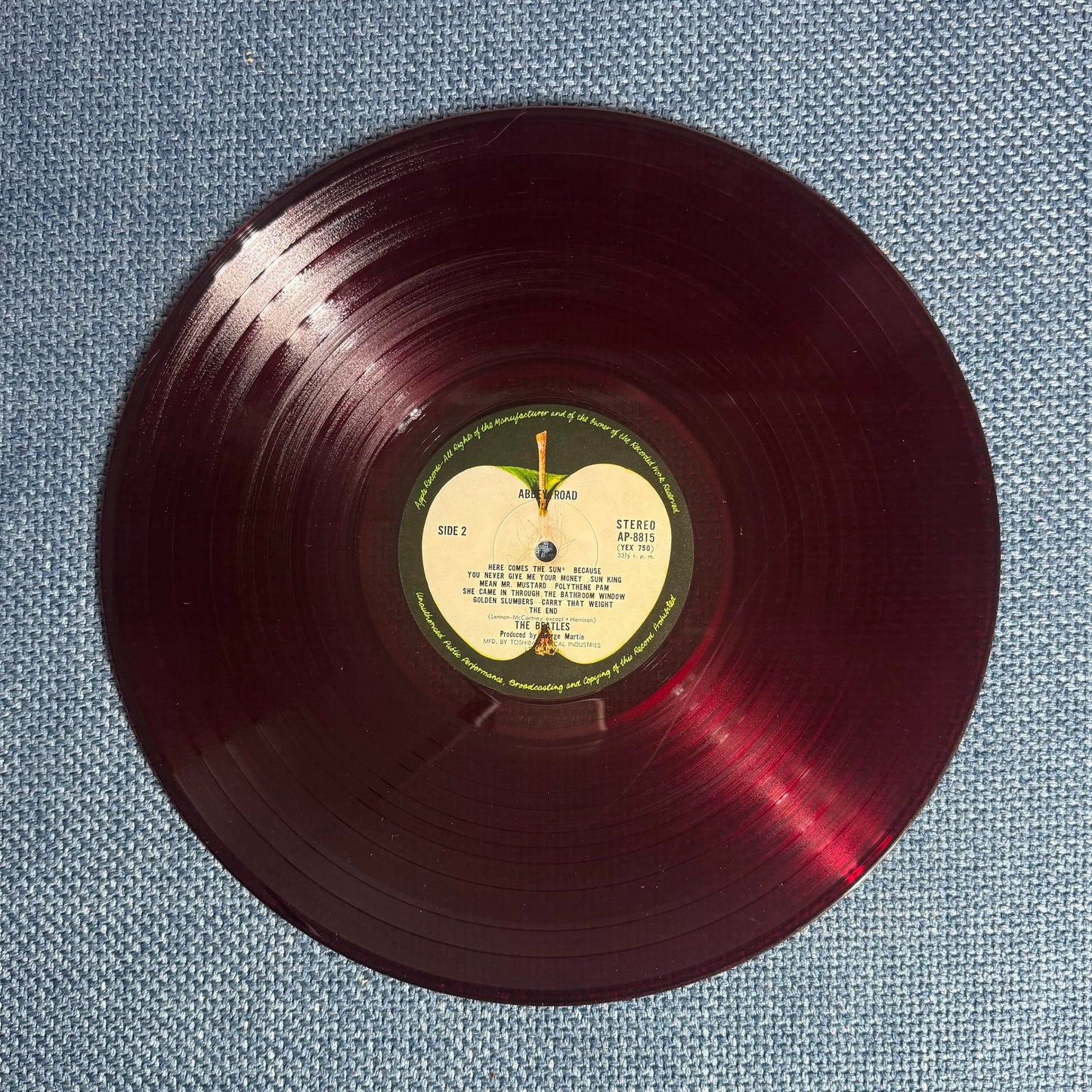 The Beatles – Abbey Road – 1969 Japanese First Press Red Vinyl (LP)