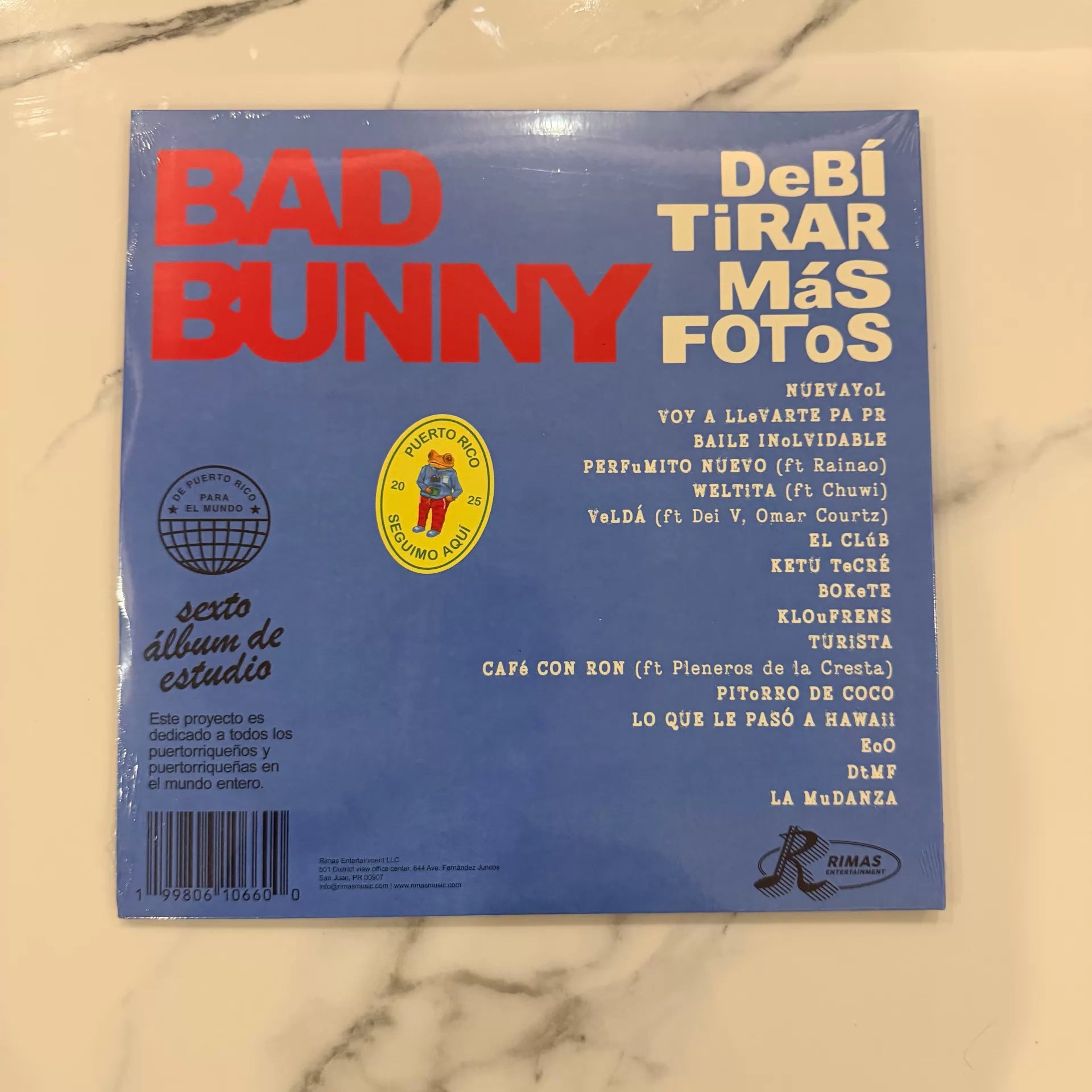 Bad Bunny DeBÍ TiRAR MáS FOToS vinyl record photo 2