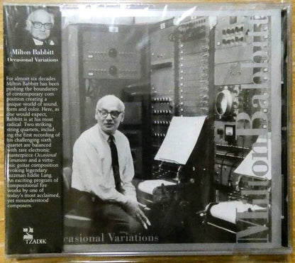 Milton Babbitt – Occasional Variations – Tzadik CD (Sealed)