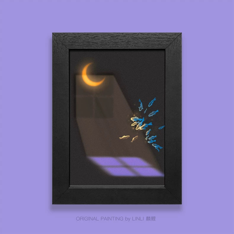 LINLI 月·食 / Moon Feast — Framed Giclée