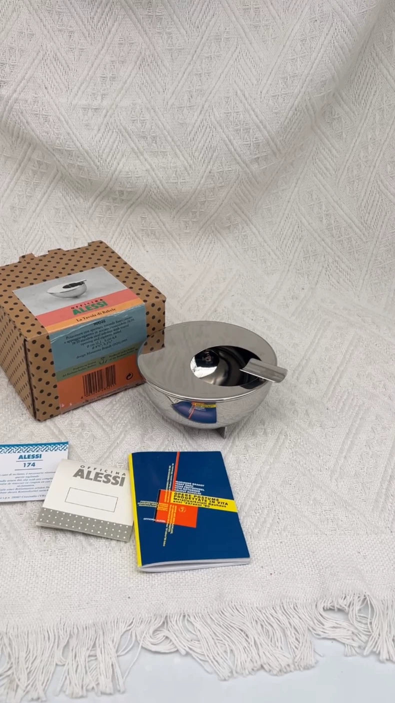 Alessi / Marianne Brandt – Bauhaus Stainless-Steel Ashtray — original seller image